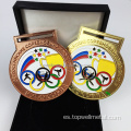 Medalla en blanco Medallas 3D personalizadas Medallas de oro de fútbol